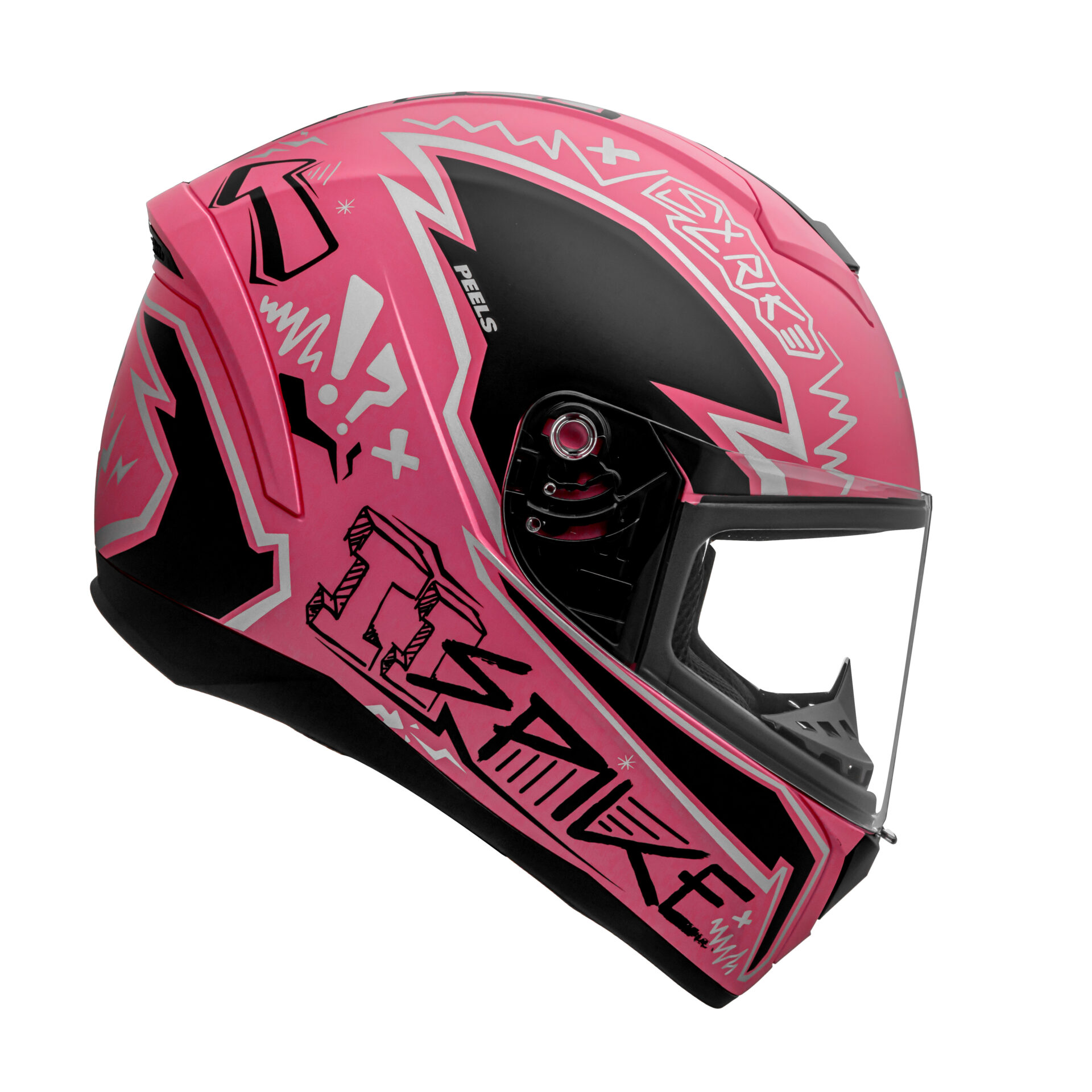 ELP★Same UK Pink  i logo オリジナル Capacete Peels Spike II STK - LCW Motos